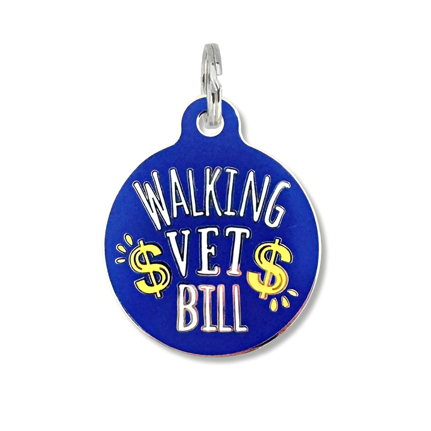 Dog ID Tag with Personalized QR Code - Walking Vet Bill