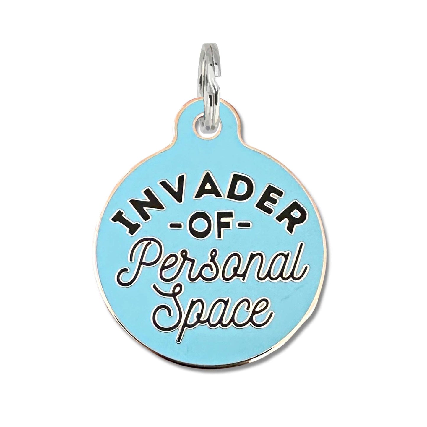 Dog Tag with Personalized QR Code - Invader Personal Space 