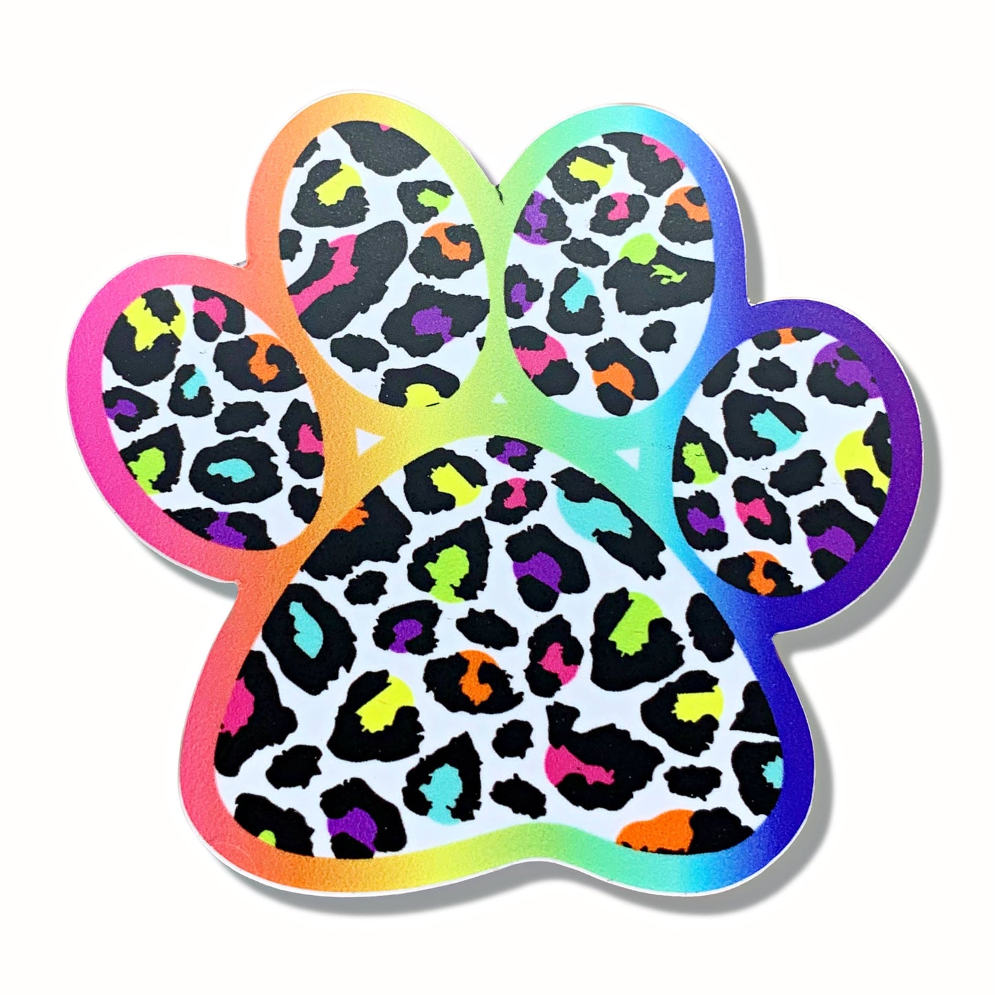 Lisa Frank Paw Print Vinyl Sticker 