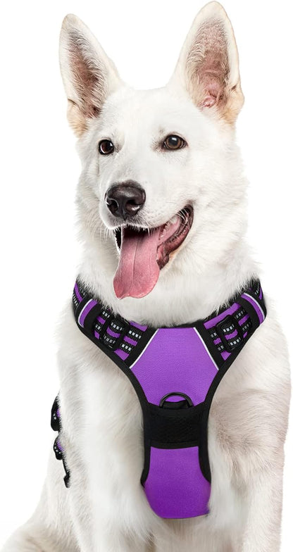 Reflective No-Pull Adjustable Harness & Matching Leash