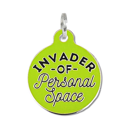 Dog Tag with Personalized QR Code - Invader Personal Space 