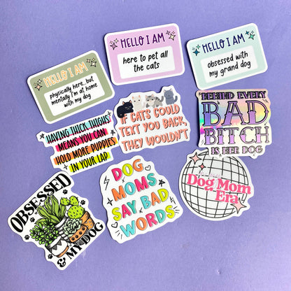 Behind Every Bad Bitch Holographic Die Cut Sticker