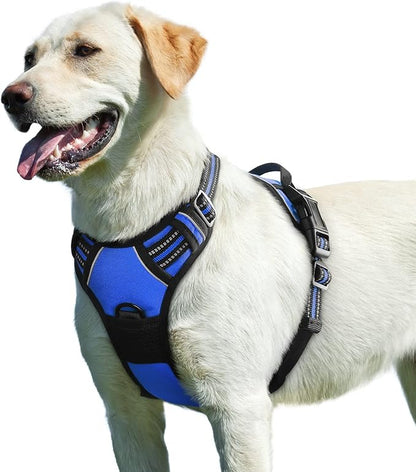 Reflective No-Pull Adjustable Harness & Matching Leash