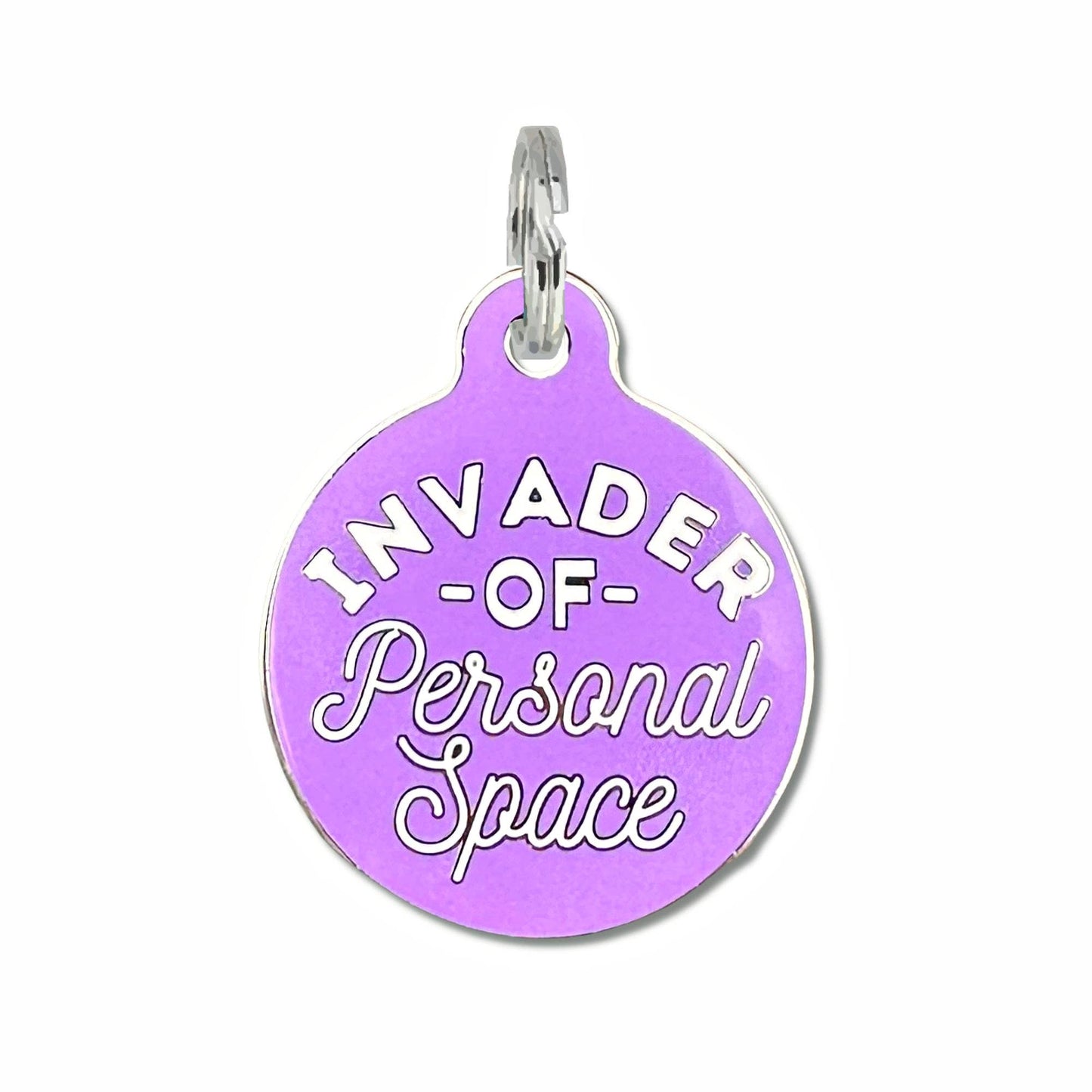 Dog Tag with Personalized QR Code - Invader Personal Space 