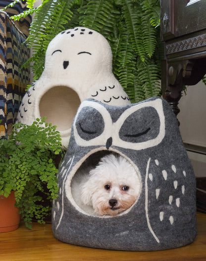 Owl Wool Pet Cave