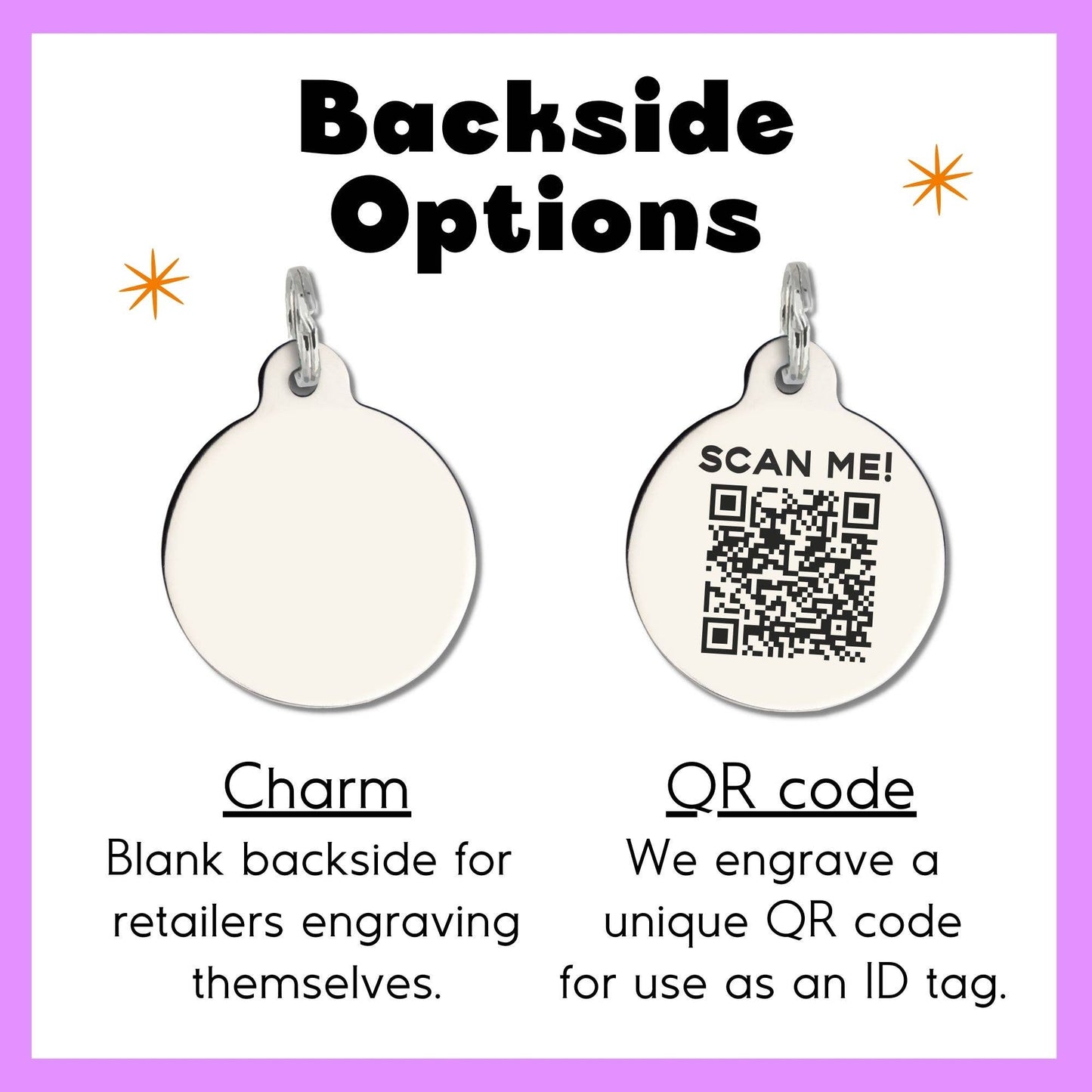 Funny DogTag with Personalized QR Code - Bad Bitch Vibes
