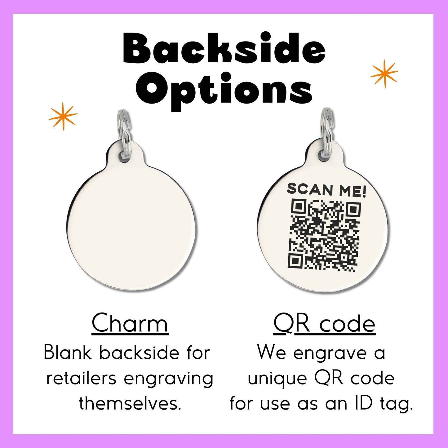 Dog ID Tag with Personalized QR Code - Beefcake