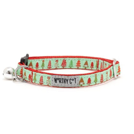 Holiday Trees Cat Collar