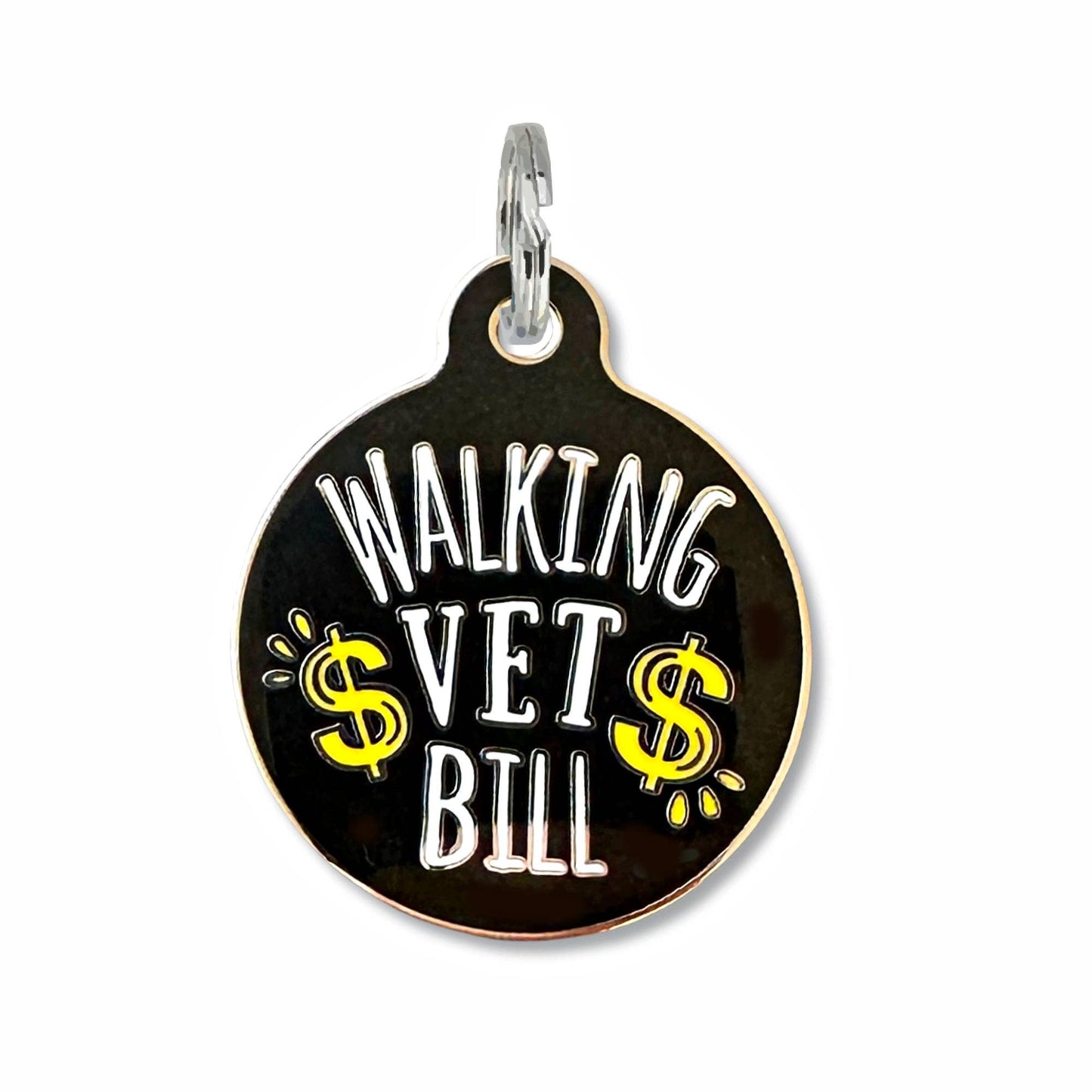 Dog ID Tag with Personalized QR Code - Walking Vet Bill