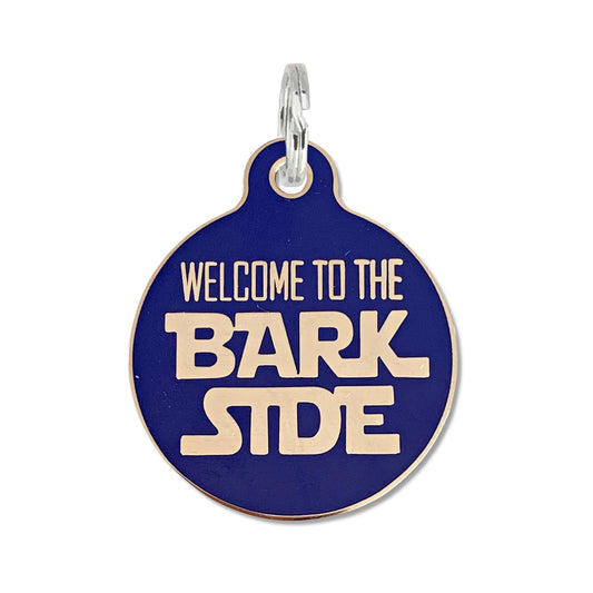 Funny Dog Tag w/ Personalized QR Code - Welcome to the Barkside